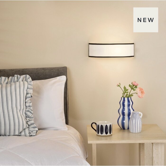 Gemima - Wall Light - White and White Frosted Acrylic with Shade