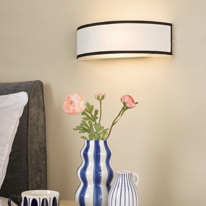 Gemima - Wall Light - White and White Frosted Acrylic with Shade