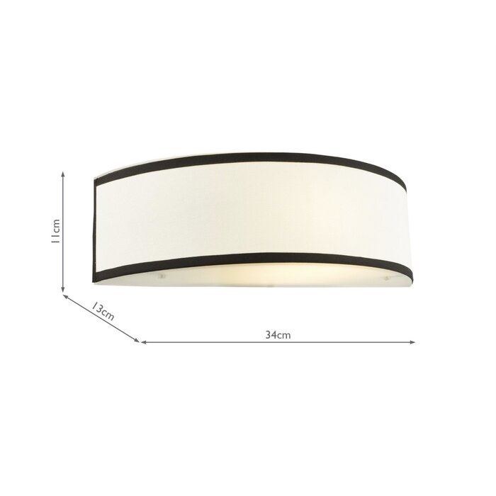 Gemima - Wall Light - White and White Frosted Acrylic with Shade