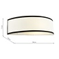 Gemima - Wall Light - White and White Frosted Acrylic with Shade
