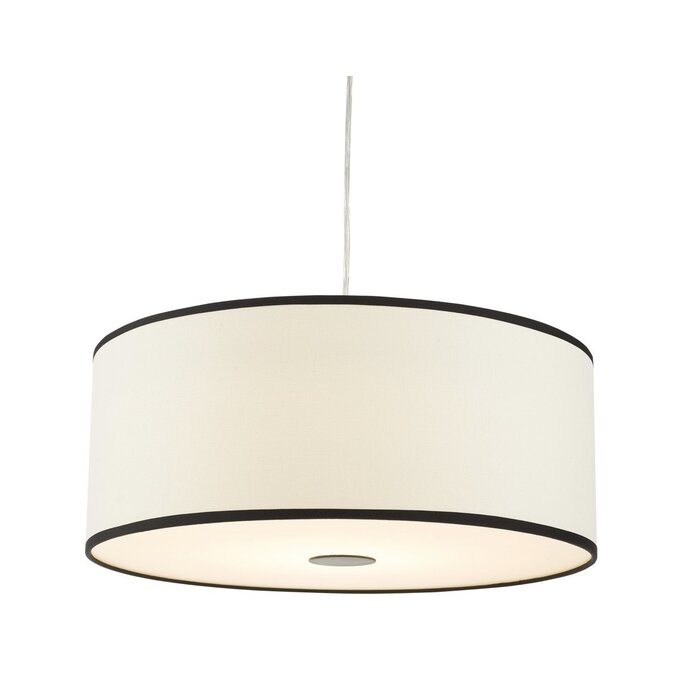 Gemima - Easy Fit Pendant with Shade - White and White Frosted Acrylic - 45cm