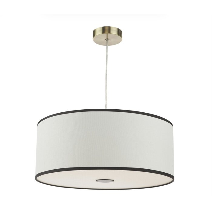 Gemima - Easy Fit Pendant with Shade - White and White Frosted Acrylic - 45cm
