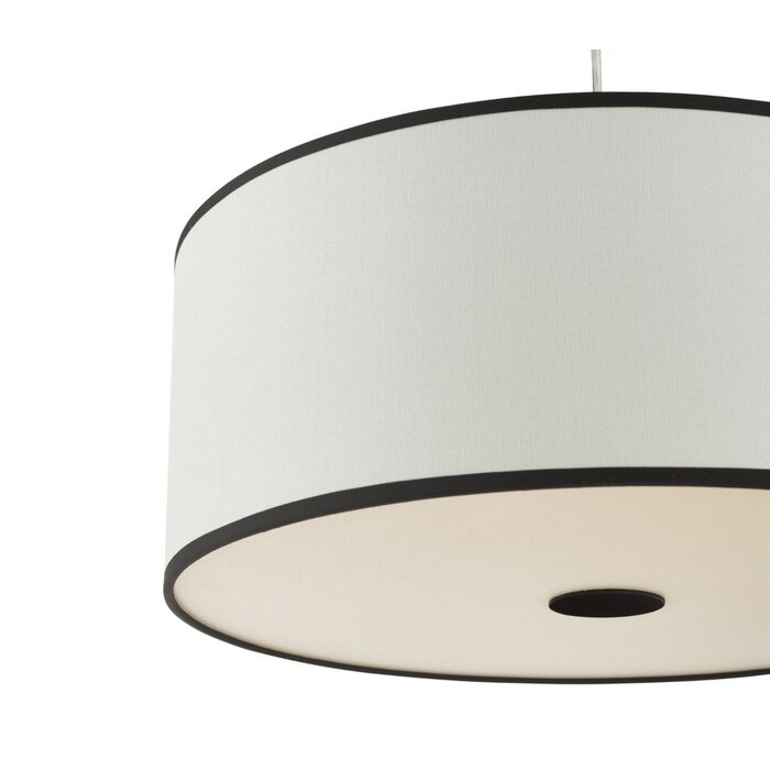 Gemima - Easy Fit Pendant with Shade - White and White Frosted Acrylic - 45cm