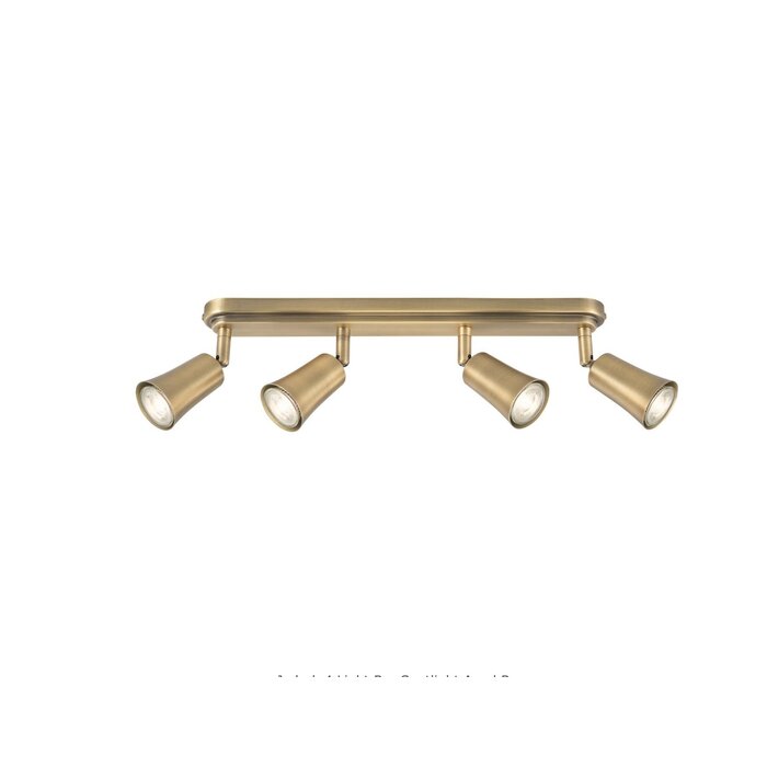 Jedda - 4 Light Bar Kitchen Spotlight - Aged Brass