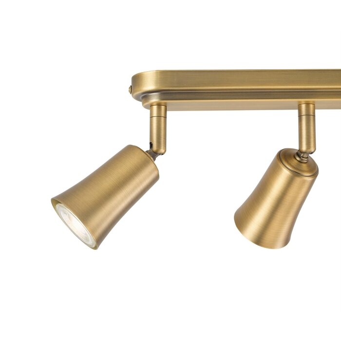 Jedda - 4 Light Bar Kitchen Spotlight - Aged Brass