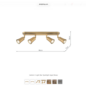 Jedda - 4 Light Bar Kitchen Spotlight - Aged Brass
