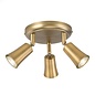 Jedda - 3 Light Single Kitchen Spotlight - Aged Brass