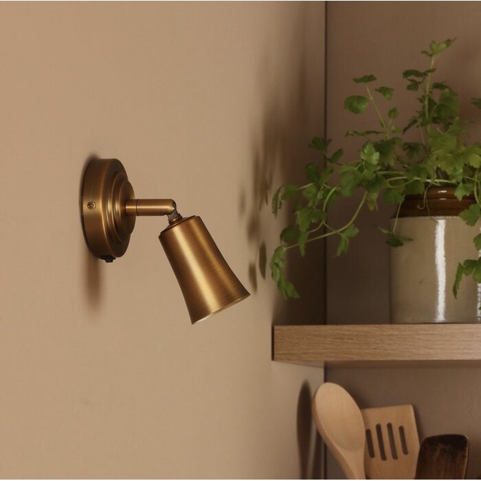 Jedda - Single Kitchen Spotlight - Aged Brass