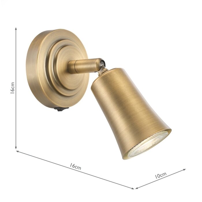 Jedda - Single Kitchen Spotlight - Aged Brass