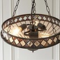 Fargo - 3 Light Inverted Tiffany Ceiling Light Pendant