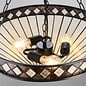 Fargo - 3 Light Large Inverted Tiffany Ceiling Light Pendant
