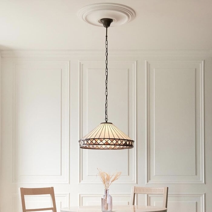 Fargo - 3 Light Tiffany Ceiling Light Pendant