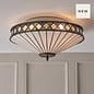 Fargo - 2 Light Tiffany Flush Ceiling Light