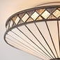 Fargo - 2 Light Tiffany Flush Ceiling Light