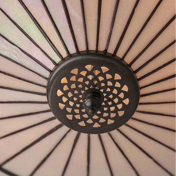 Fargo - 2 Light Tiffany Flush Ceiling Light