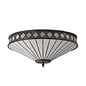 Fargo - 2 Light Tiffany Flush Ceiling Light