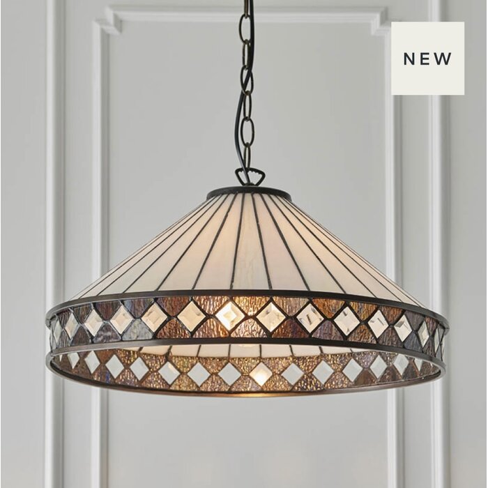 Fargo - Large Tiffany Ceiling Light Pendant