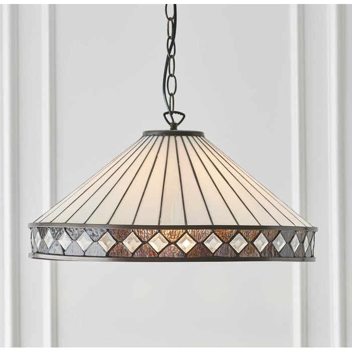 Fargo - Large Tiffany Ceiling Light Pendant