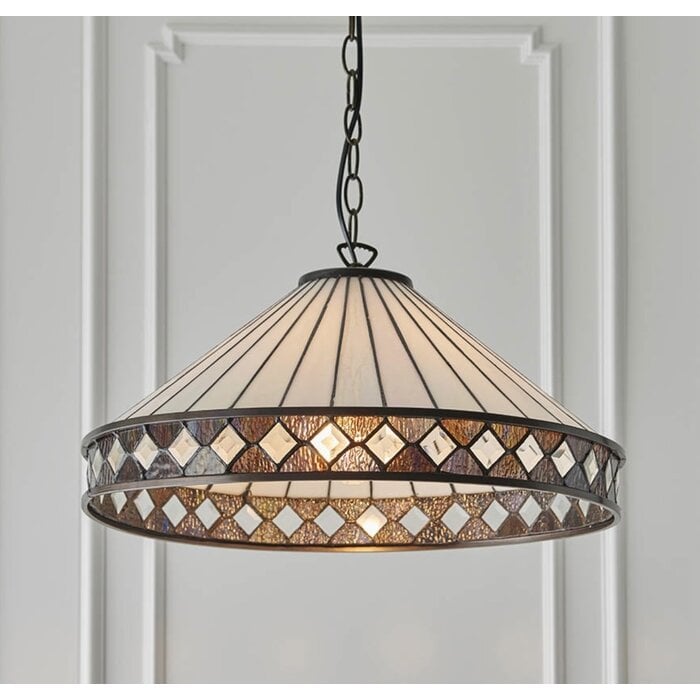 Fargo - Large Tiffany Ceiling Light Pendant