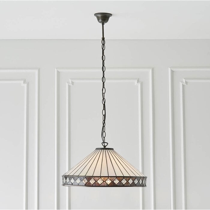 Fargo - Large Tiffany Ceiling Light Pendant