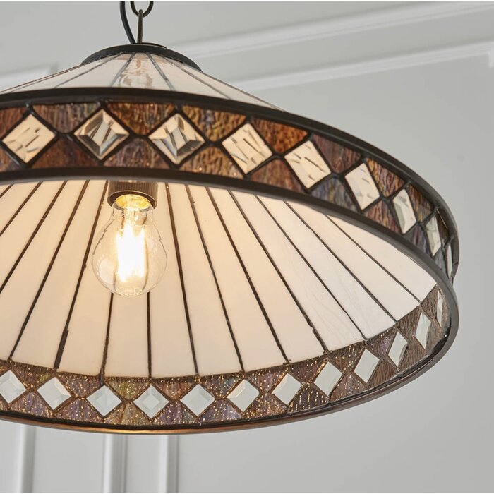 Fargo - Large Tiffany Ceiling Light Pendant