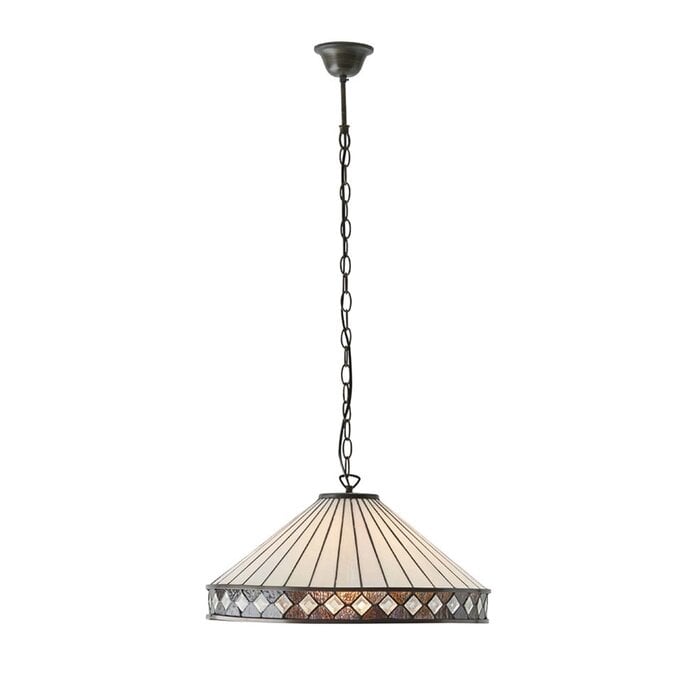 Fargo - Large Tiffany Ceiling Light Pendant