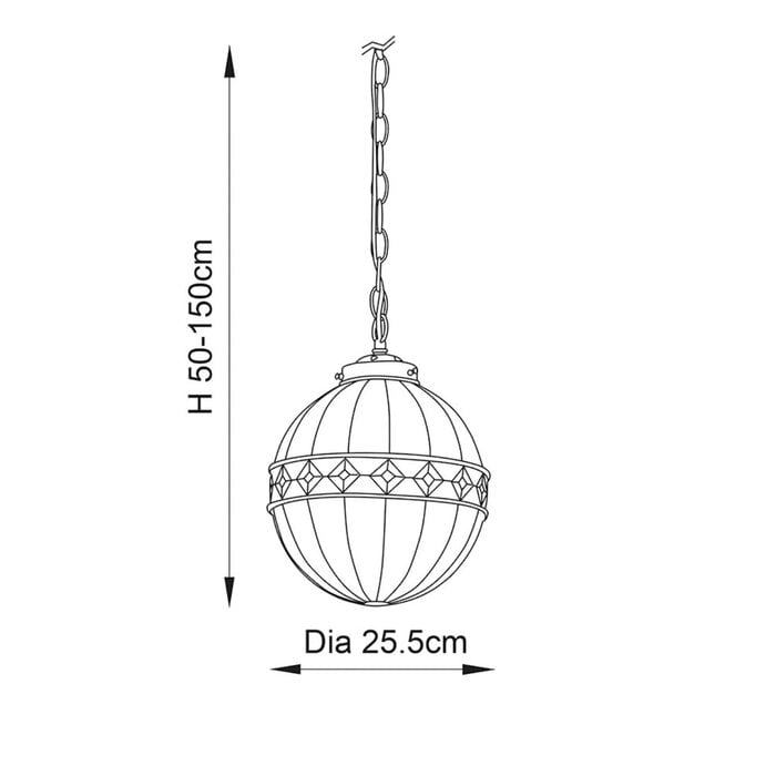 Fargo - Small Tiffany Globe Pendant