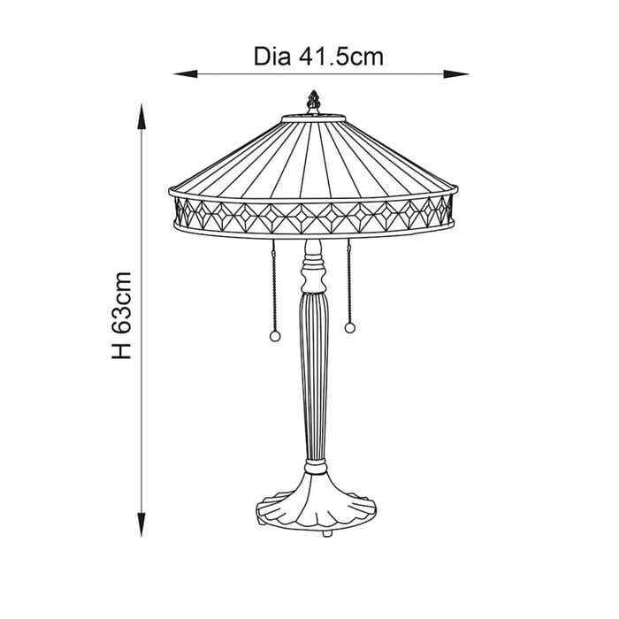 Fargo - Medium Tiffany Table Lamp