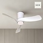 Sallis - Ceiling Fan with Adjustable LED Light - White