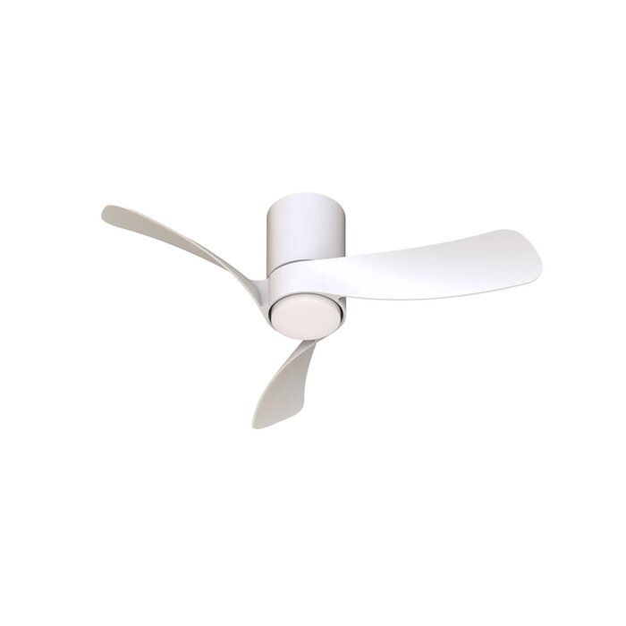 Sallis - Ceiling Fan with Adjustable LED Light - White