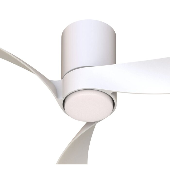 Sallis - Ceiling Fan with Adjustable LED Light - White