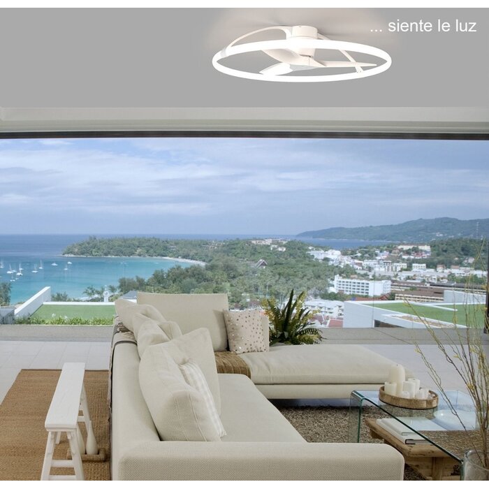 Zen - Ceiling Fan with Dimmable LED Light - White