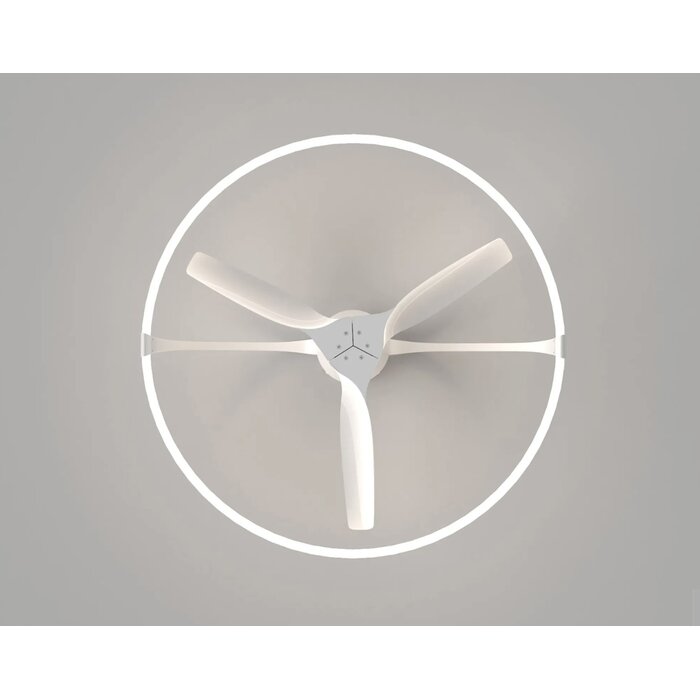 Zen - Ceiling Fan with Dimmable LED Light - White