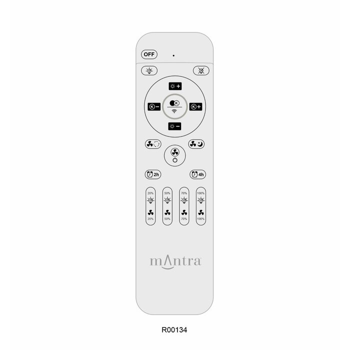 Zen - Ceiling Fan with Dimmable LED Light - White