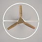Zen - Ceiling Fan with Dimmable LED Light - White and Wood