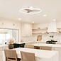 Zen - Ceiling Fan with Dimmable LED Light - White and Wood