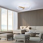 Zen - Ceiling Fan with Dimmable LED Light - White and Wood