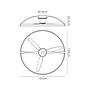 Zen - Ceiling Fan with Dimmable LED Light - White and Wood