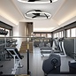 Zen - Ceiling Fan with Dimmable LED Light - Black and White