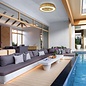 Bermuda Mini - LED Dimmable Ceiling Light with Built-In Fan - Beige Rattan