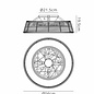 Bermuda Mini - LED Dimmable Ceiling Light with Built-In Fan - Beige Rattan