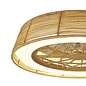 Bermuda - LED Dimmable Ceiling Light with Built-In Fan - Beige Rattan