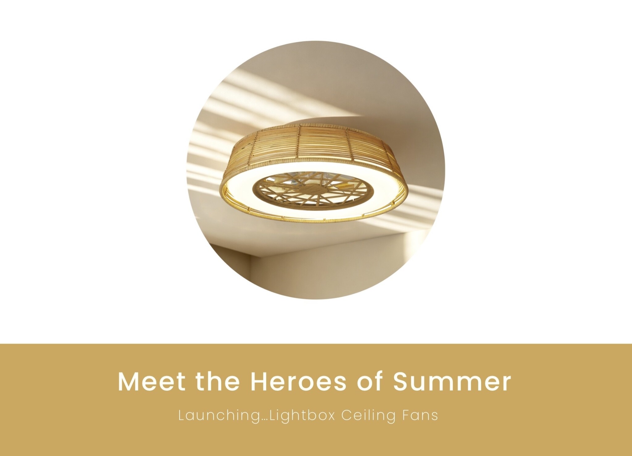 Meet The Heroes of Summer - Launching... Lightbox Ceiling Fans