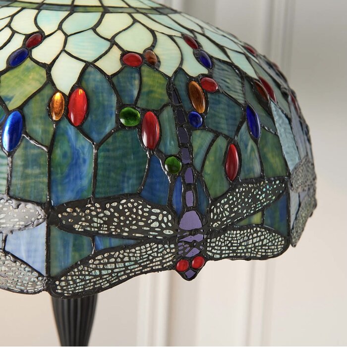 Dragonfly Blue - Tiffany Floor Lamp