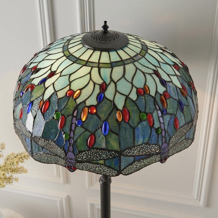 Dragonfly Blue - Tiffany Floor Lamp