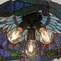 Dragonfly Blue - Tiffany Medium 3 Light Pendant Ceiling Light