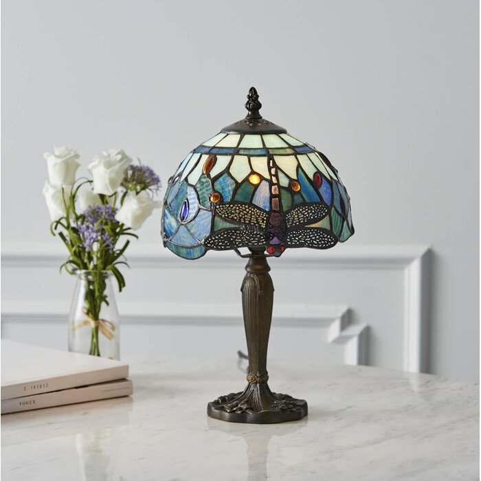 Dragonfly Blue - Tiffany Mini Table Lamp