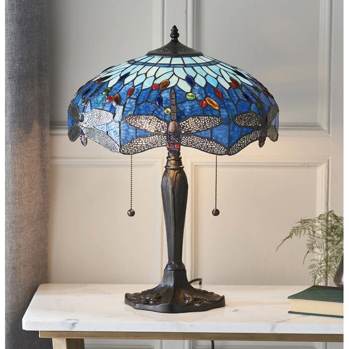 Dragonfly Blue - Tiffany Medium Table Lamp