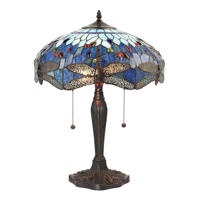 Dragonfly Blue - Tiffany Medium Table Lamp