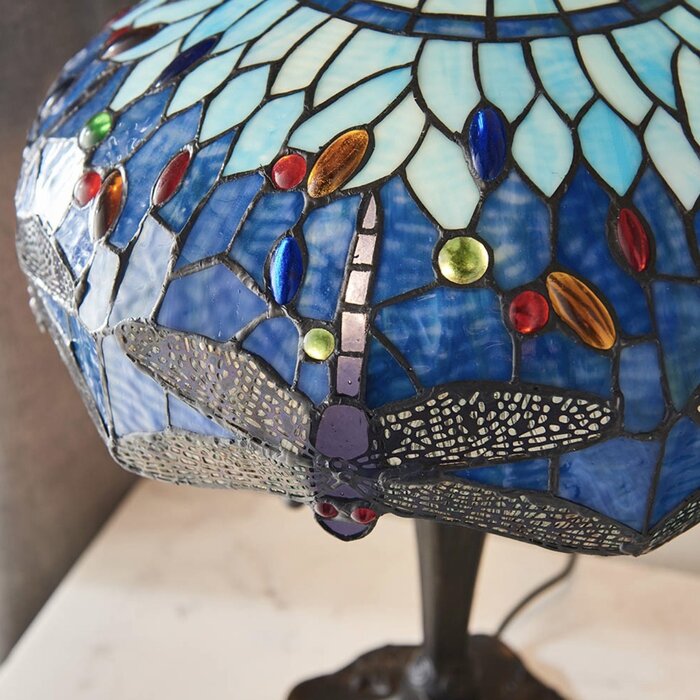 Dragonfly Blue - Tiffany Medium Table Lamp
